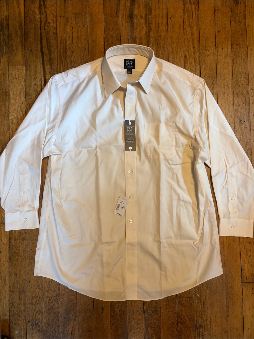 Jos. A. Bank Off White/Cream Men's Dress Shirt